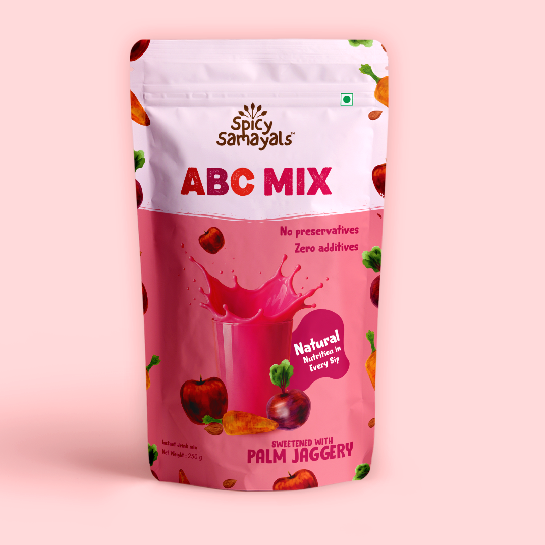 Pure ABC Mix  Powder( Pink Color)(Sun Dried  – Apple, Beetroot, Carrot )