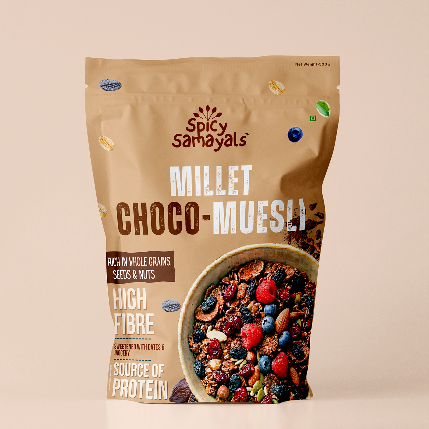 Millet Choco Muesli [WHOLE GRAINS, SEEDS & NUTS]