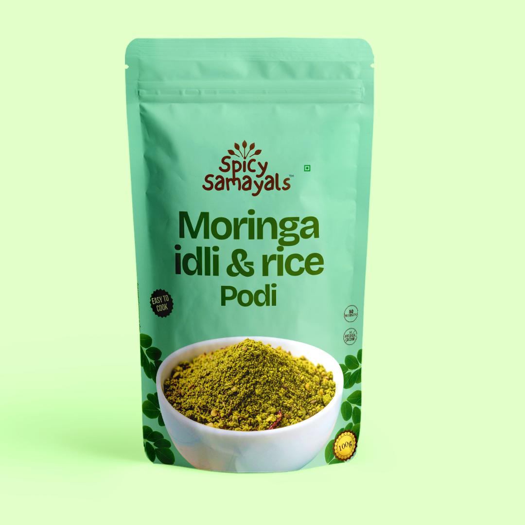 Moringa Idli & Rice Podi