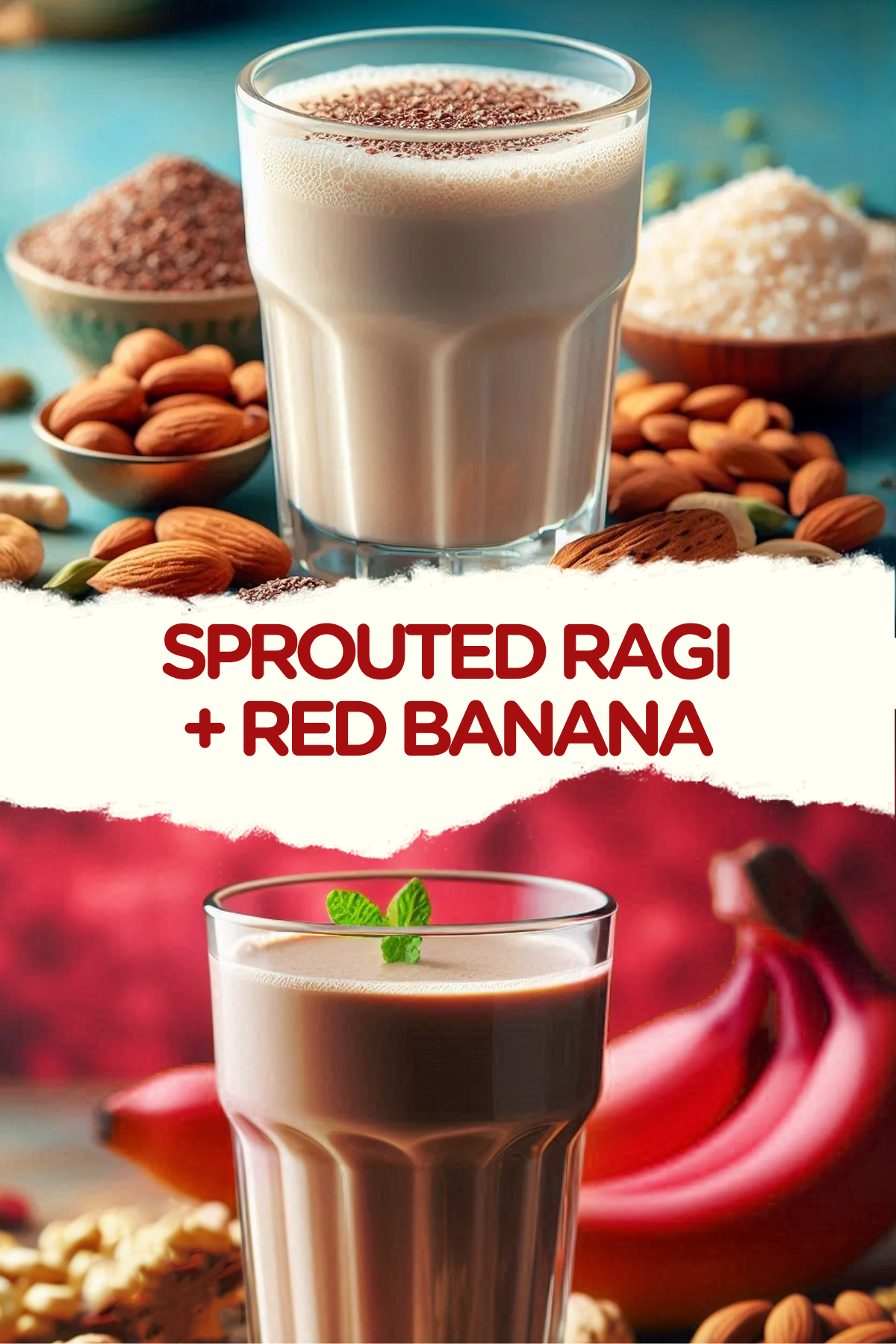 Double Malt Combo - Sprouted Ragi + Red Banana