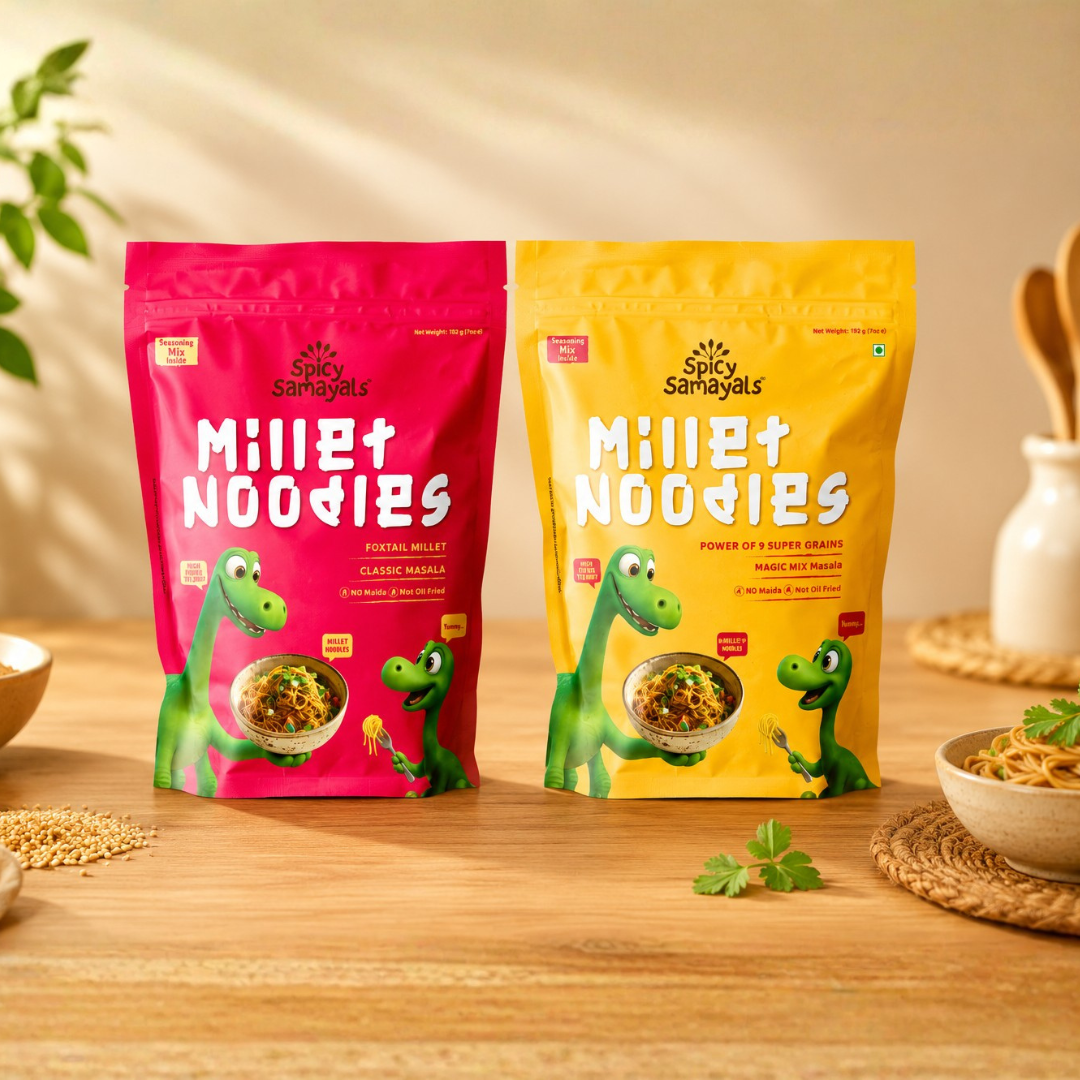 Noodles Combo - Multi Millet Noodles & Foxtail Millet Noodles  [Each 1 Pack]
